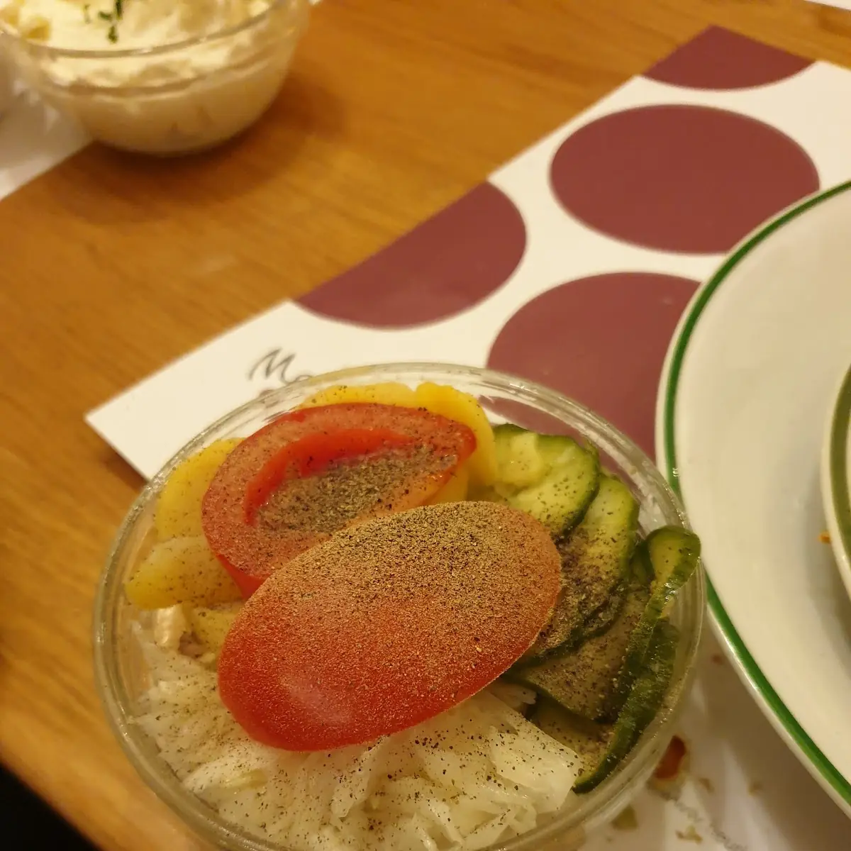 Bread with Popular Local Dips Spreads