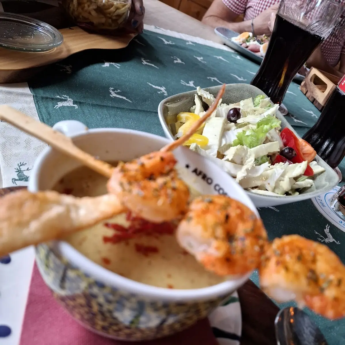 Cremesuppe Mit Garnelenspiess