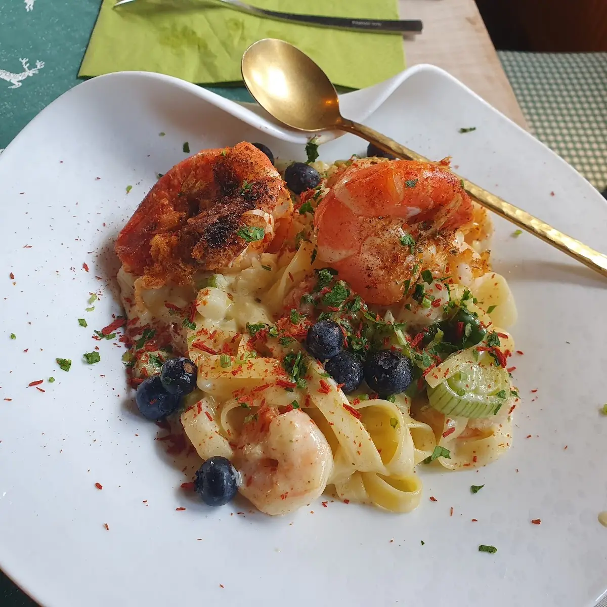 Garnelen Tagliatelle