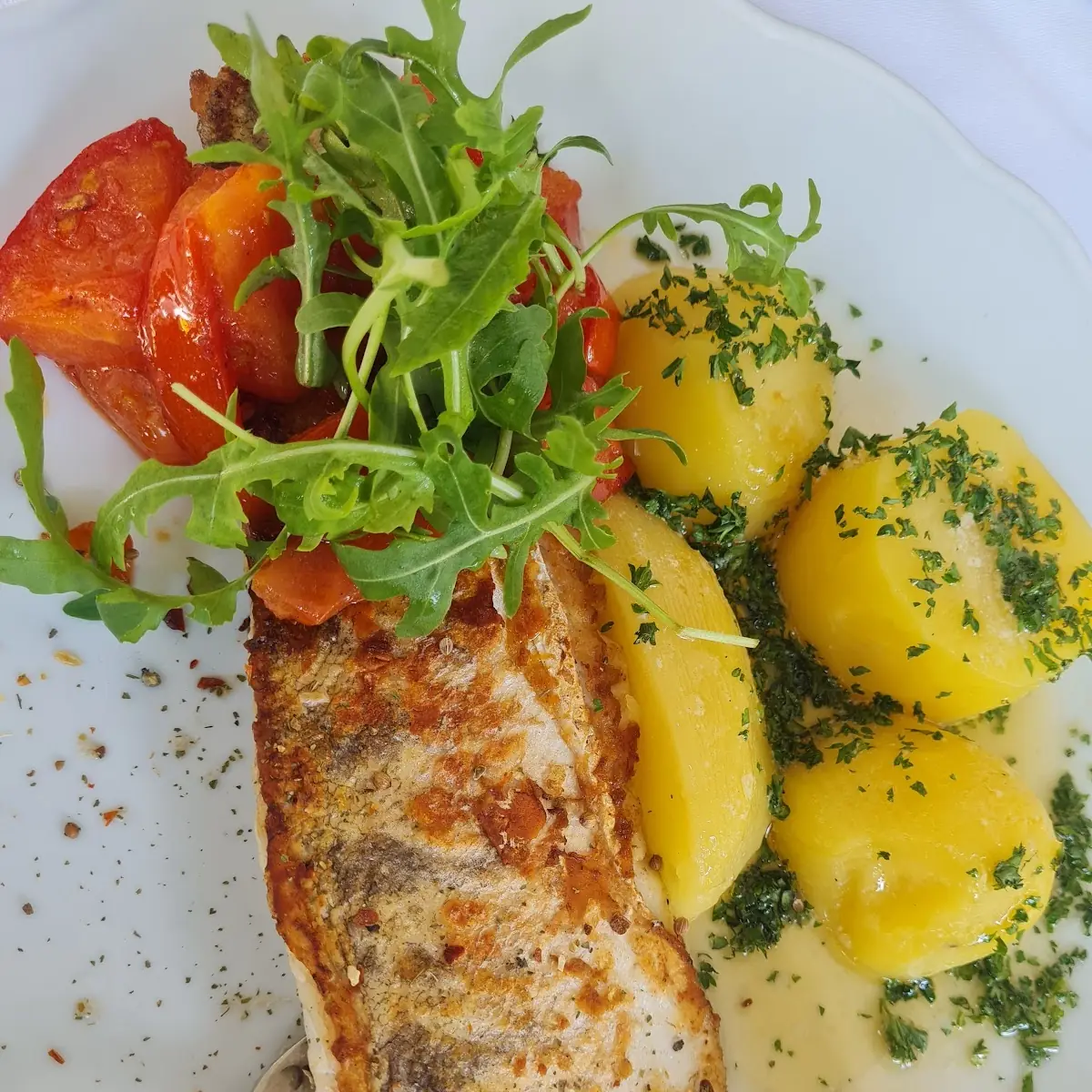 Fischfilet Mit Bratkartoffeln