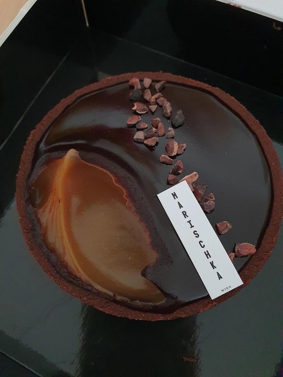 Dark Chocolate Salted Caramel Tart