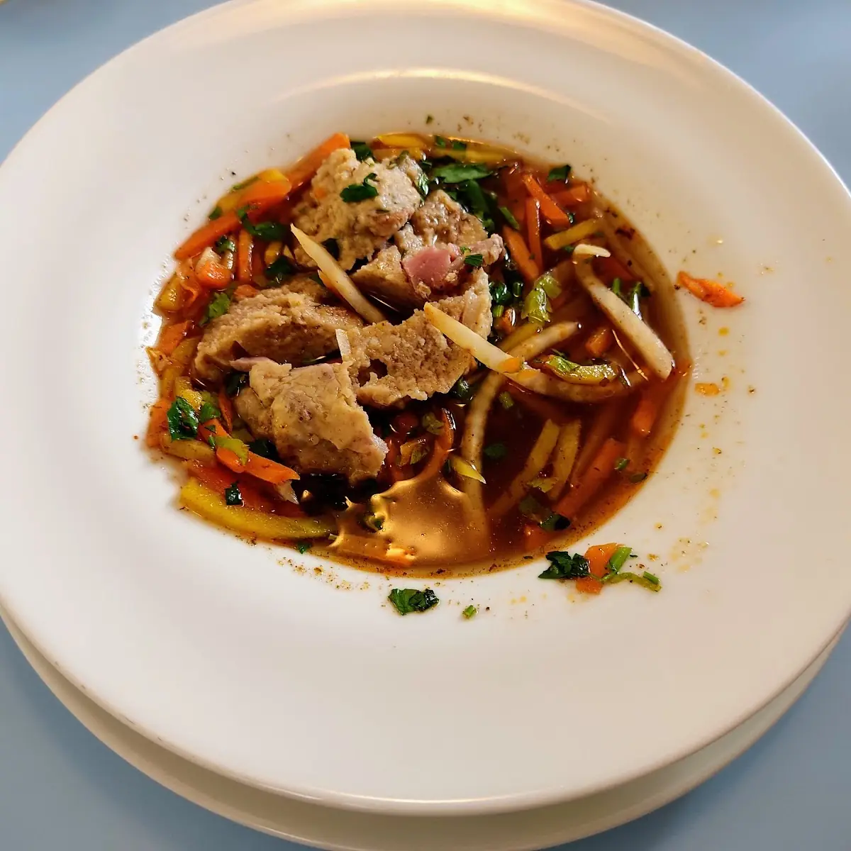 Wildsuppe Mit Specknödeln