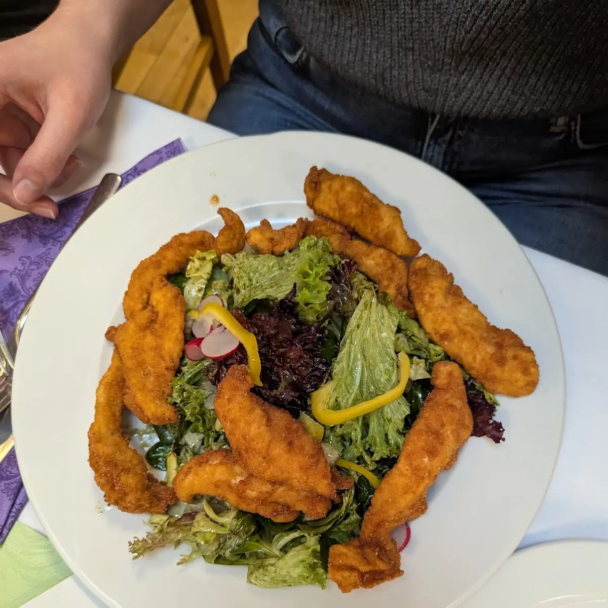 Salat Mit Putenstreifen