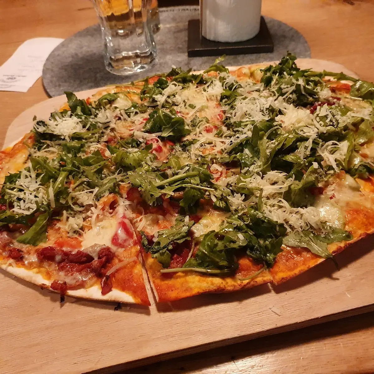 Vegetarischer Flammkuchen