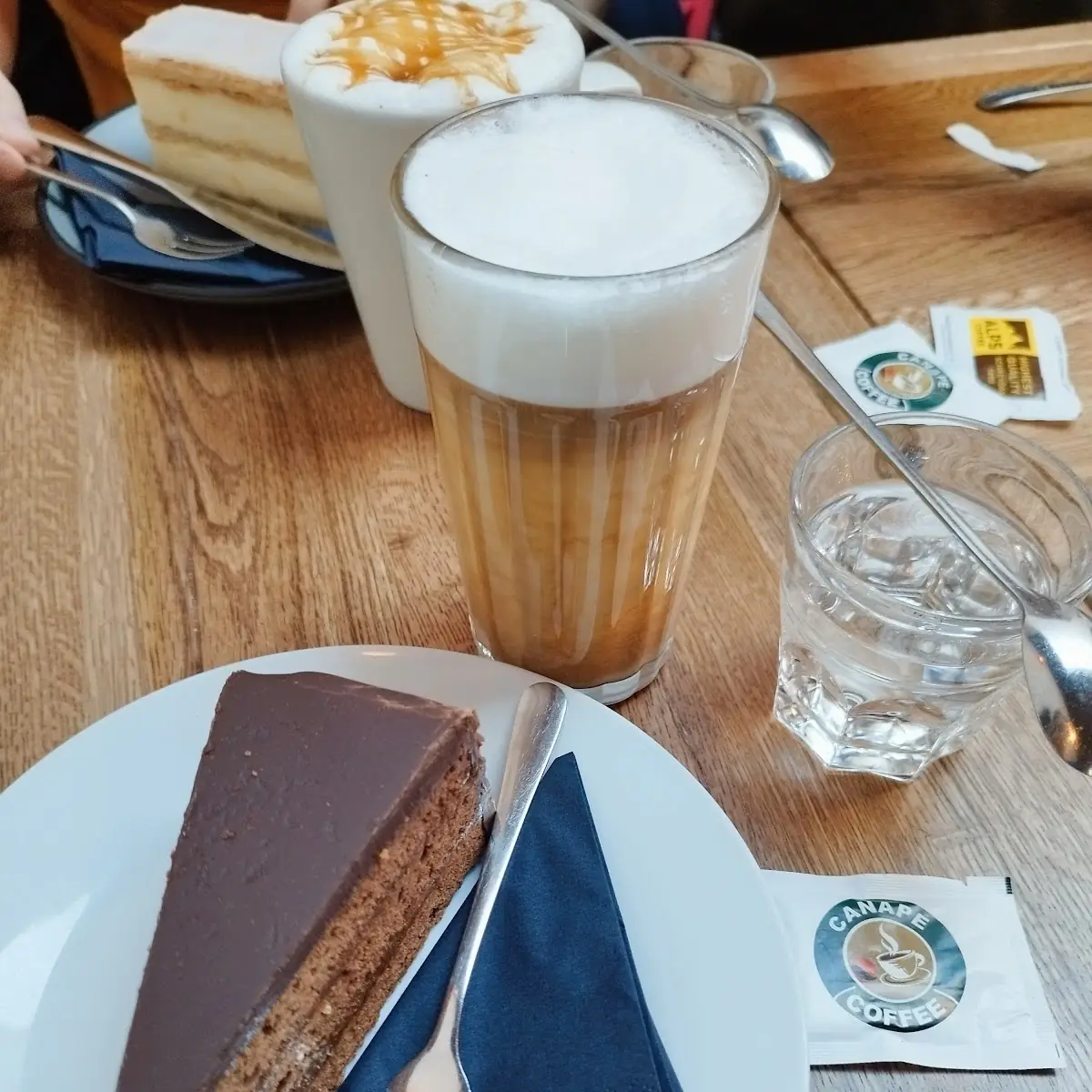 Vanille Latte Und Sachertorte
