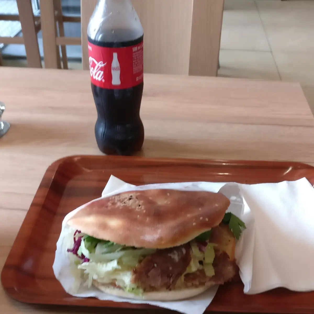 Doner Kebab with Coca Cola