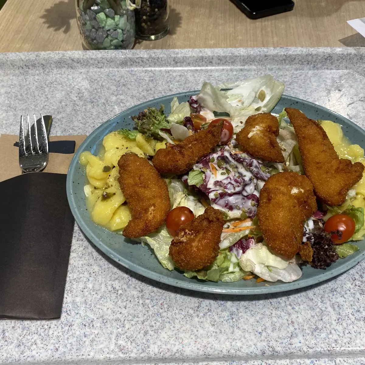 Backhendlsalat