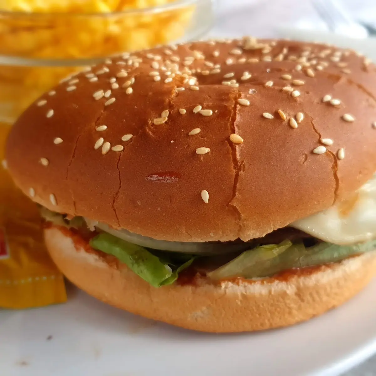 Alm Burger Mit Pommes