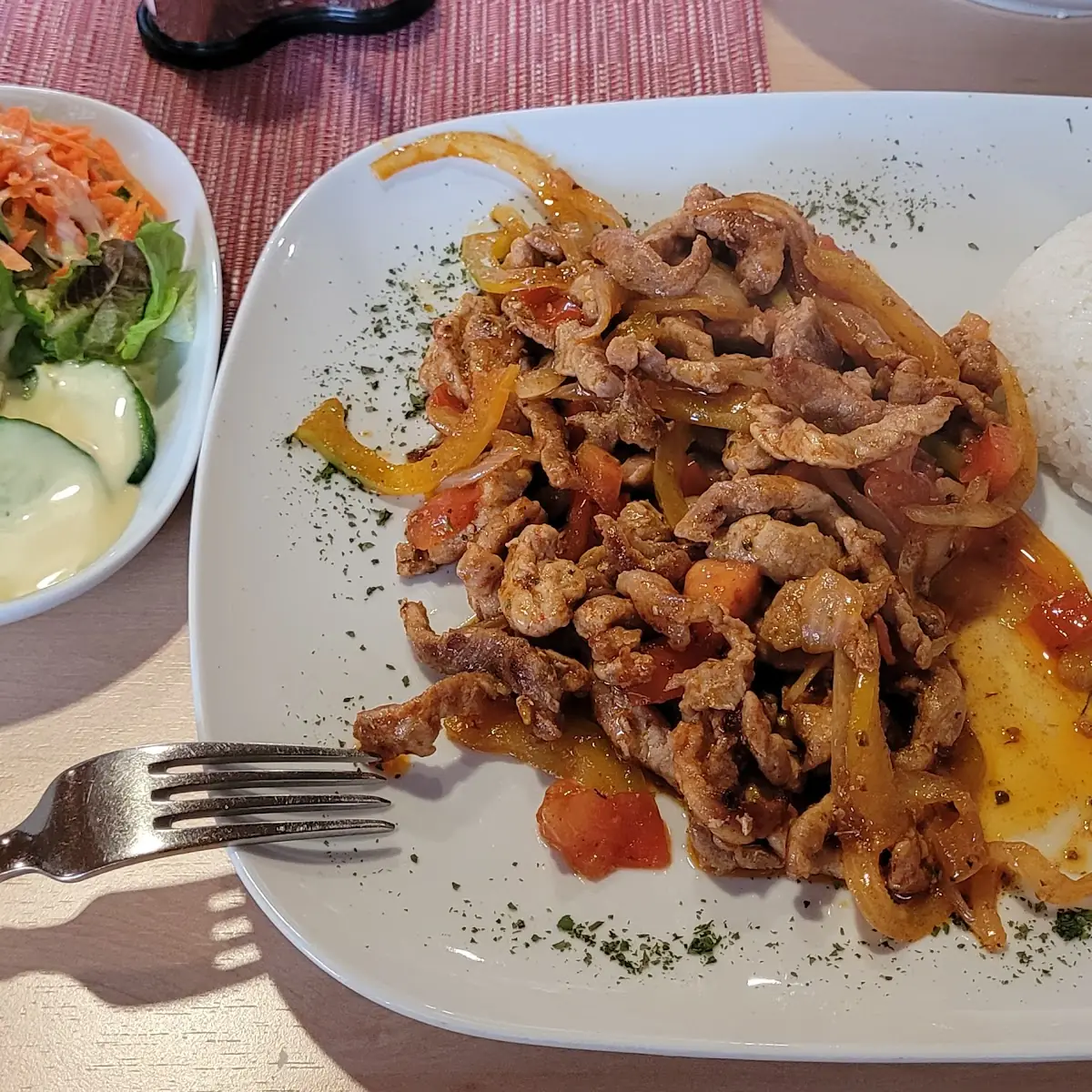 Gyros Mit Reis Und Zaziki