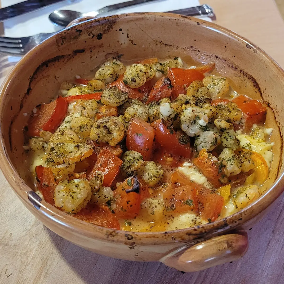 Saganaki Mit Shrimps
