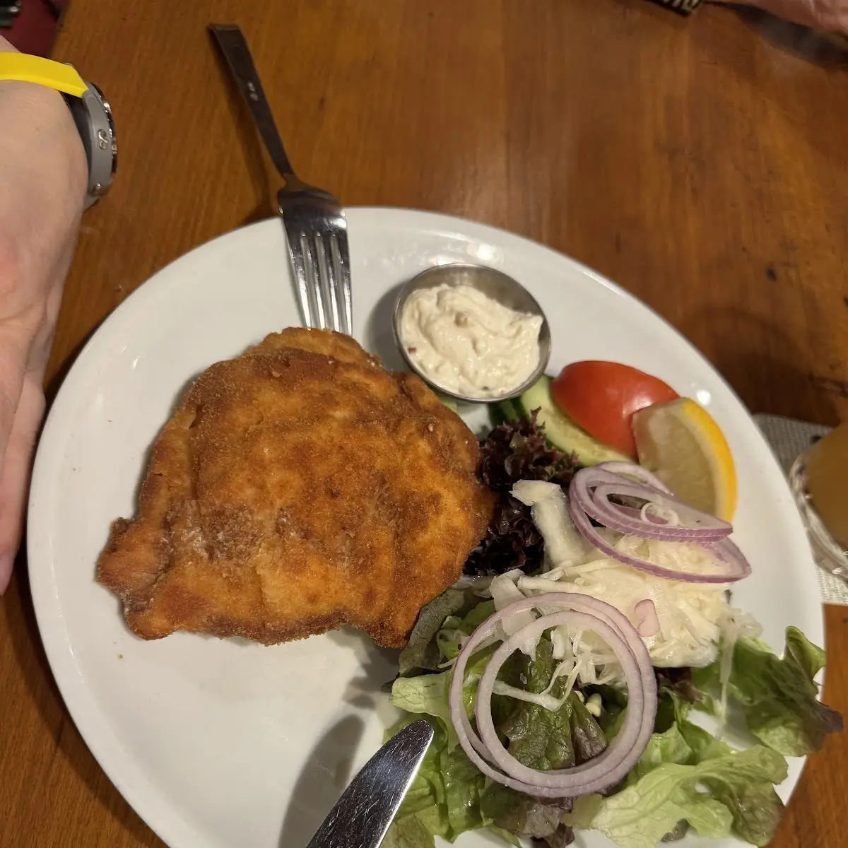 Gefülltes Schnitzel Mit Spinat Und Feta