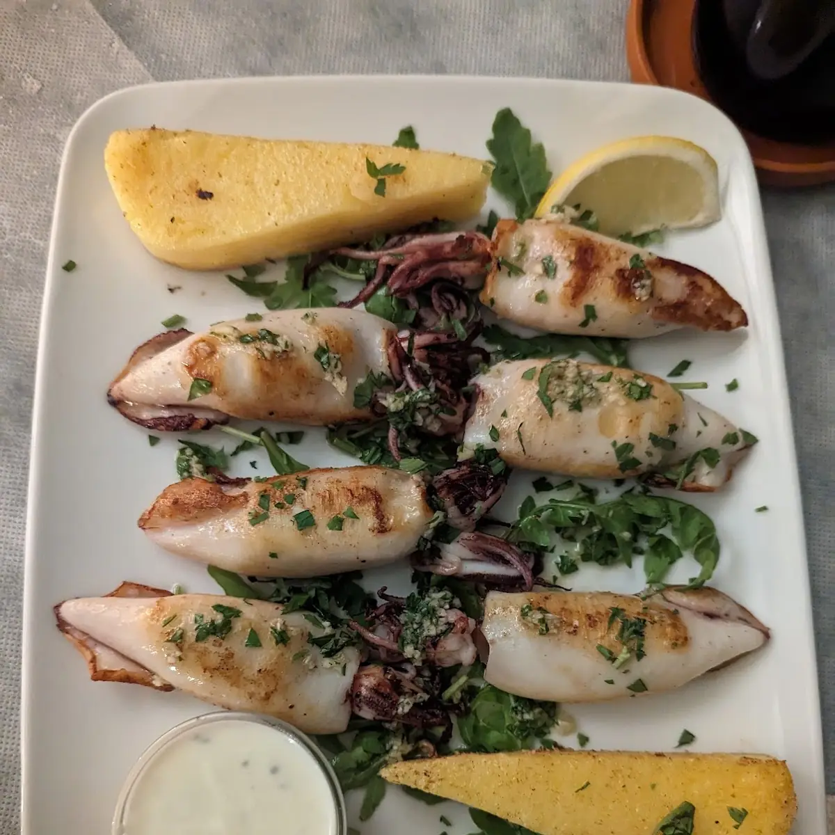 Calamari Ripieni Con Pancetta E Formaggio