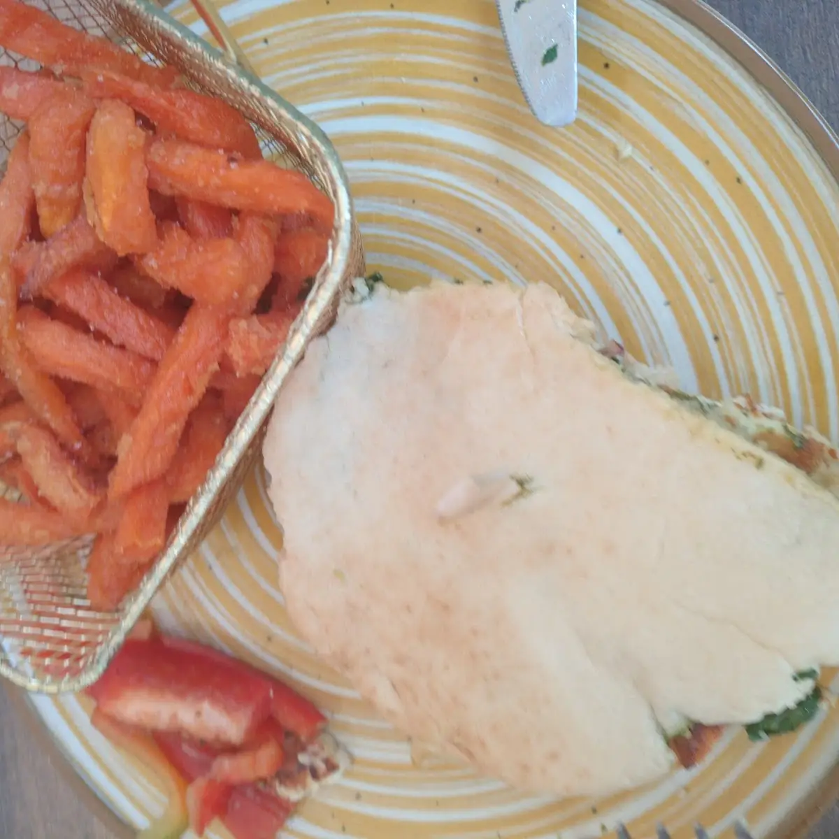 Pita Burger Mit Haloumi