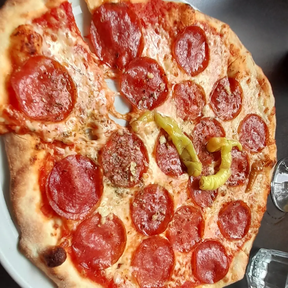 Eine Pizza Diavola