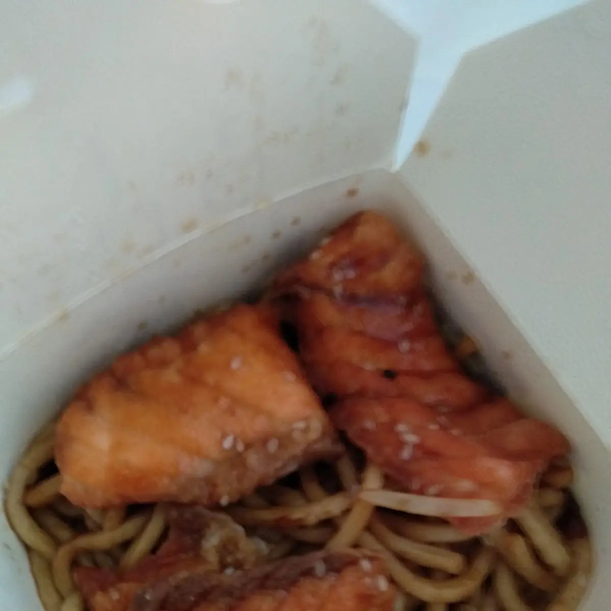 Lachs Teriyaki Mit Nudeln
