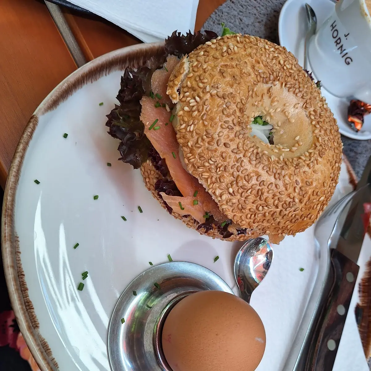 Räucherlachsbagel