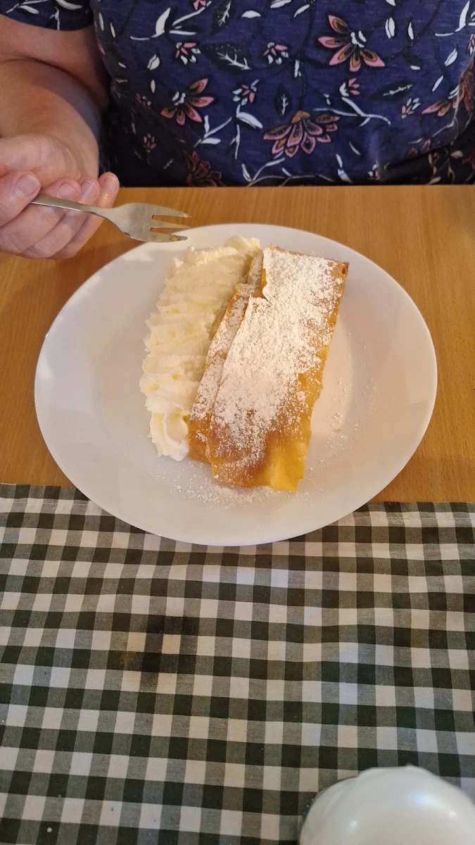 Apfelstrudel With Fresh Cream
