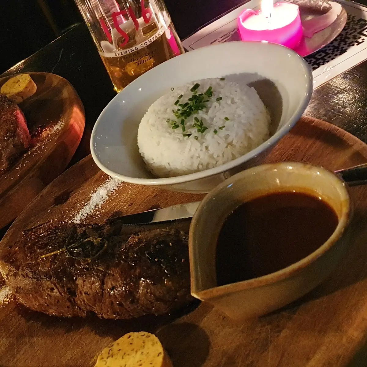 Woodquarter Entrecote Cognac-pepper Sauce Beer Mustard