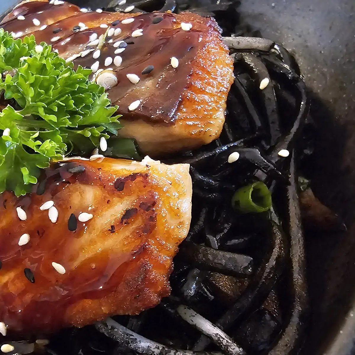 Salmon Noodle Noir