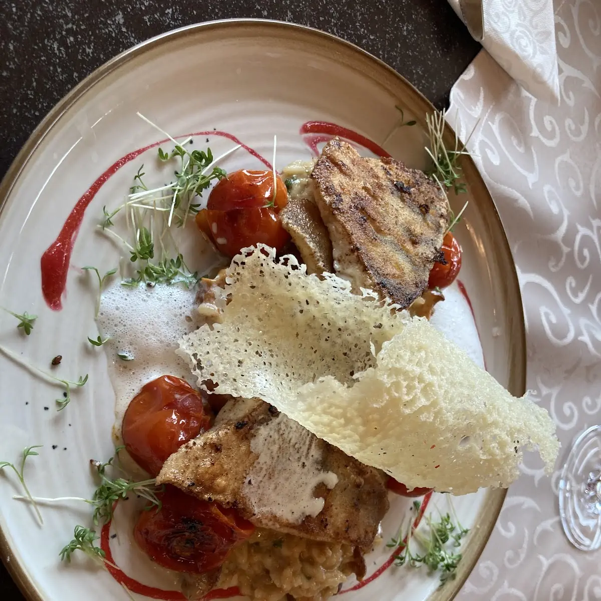 Rote Beete Risotto Mit Medaillons Vom Iberico Schwein