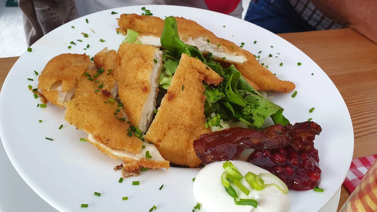 Backhänchen Mit Salat