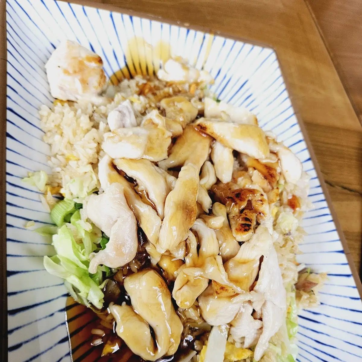 Eierreis Mit Gegrilltem Huhn