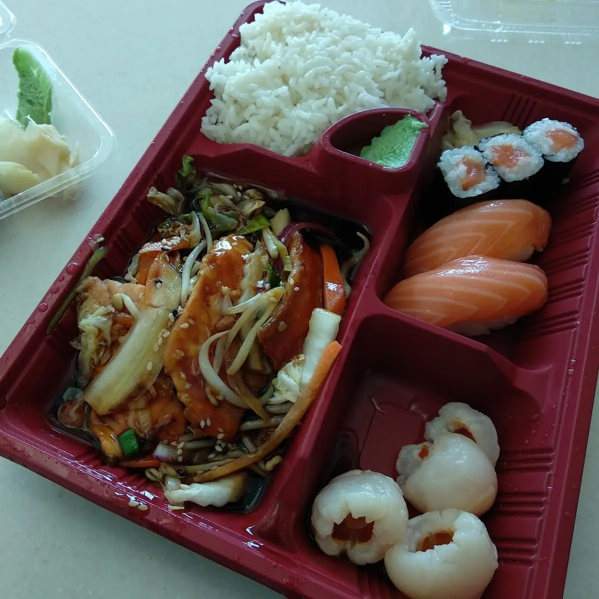 Grilled Salmon Bento
