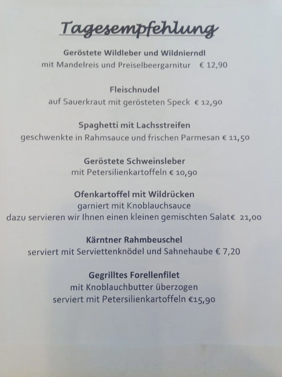 Speisekarte photo 6