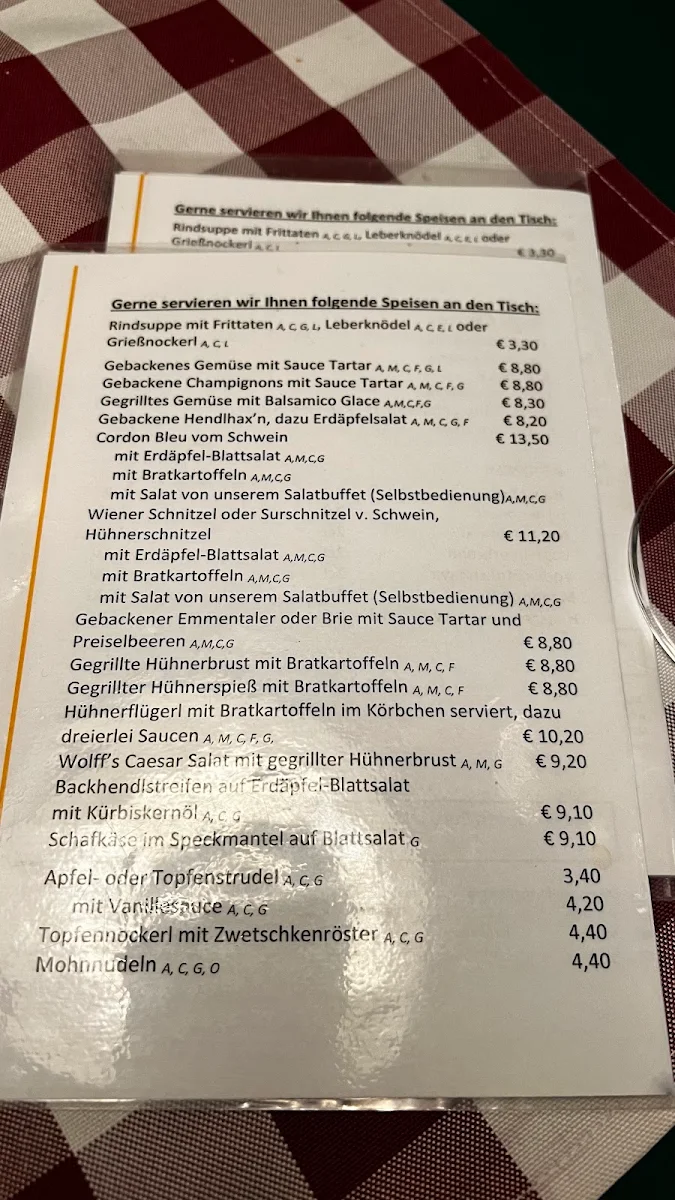 Speisekarte photo 1