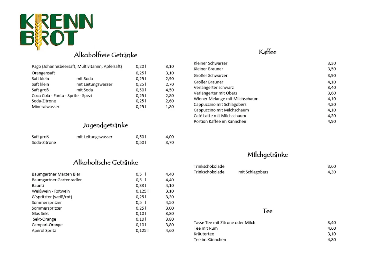 Speisekarte photo 2