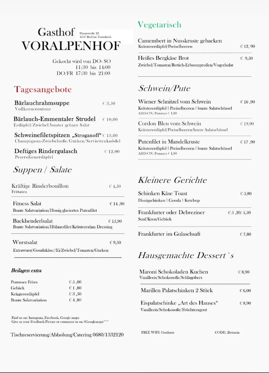Speisekarte photo 1