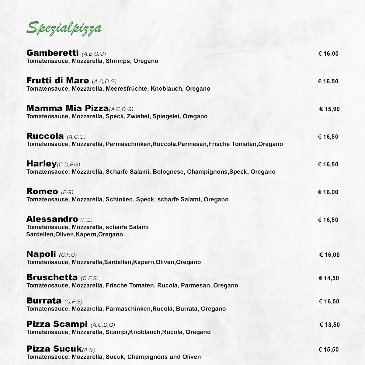 Speisekarte photo 1