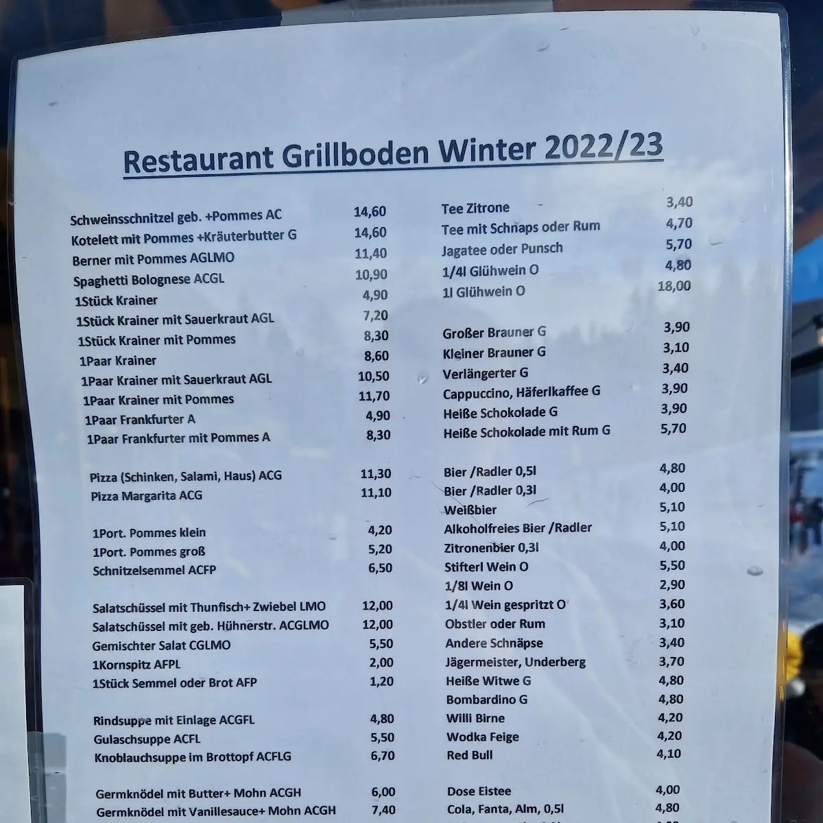 Speisekarte photo 1