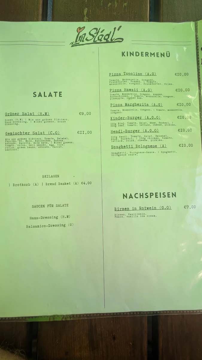 Speisekarte photo 1