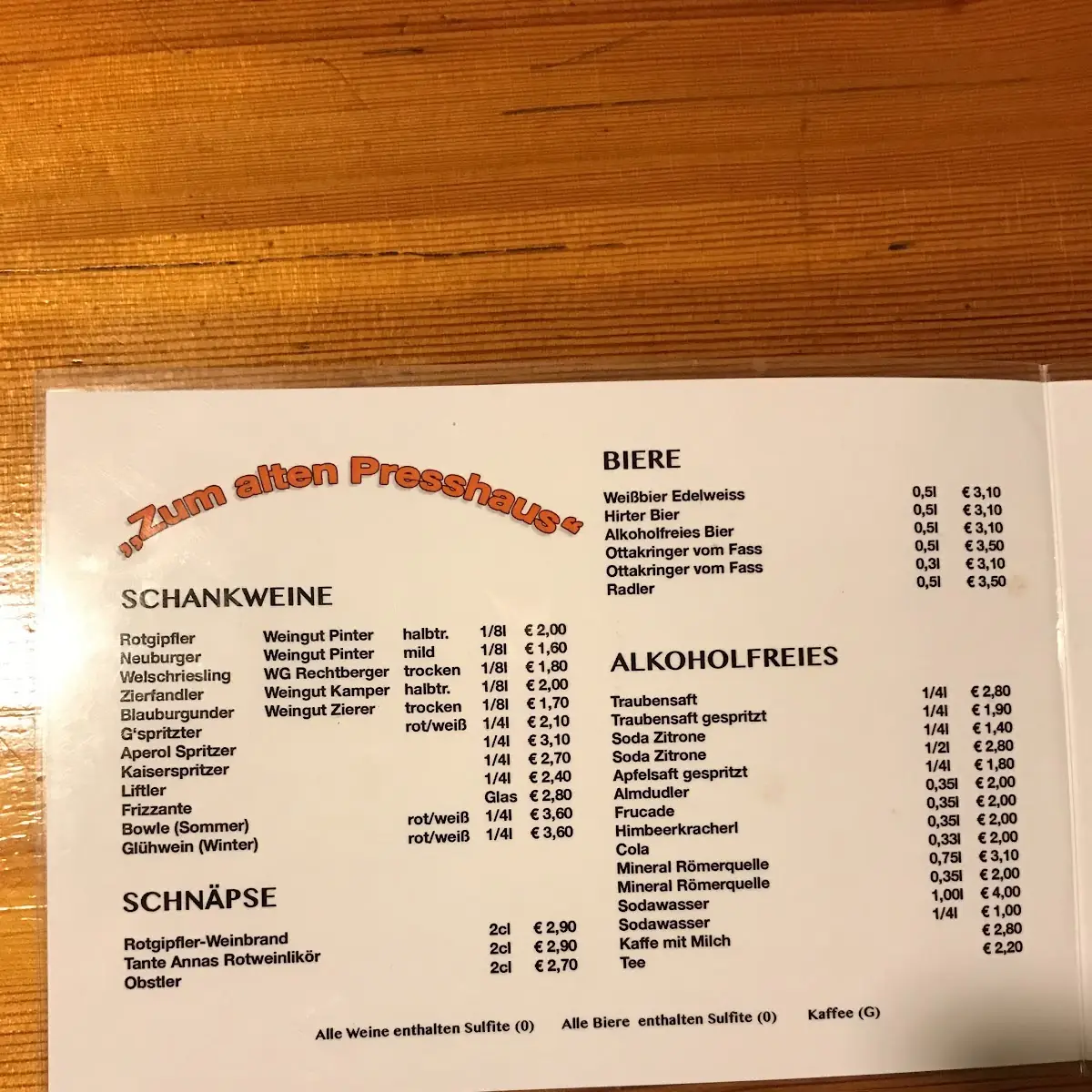 Speisekarte photo 8