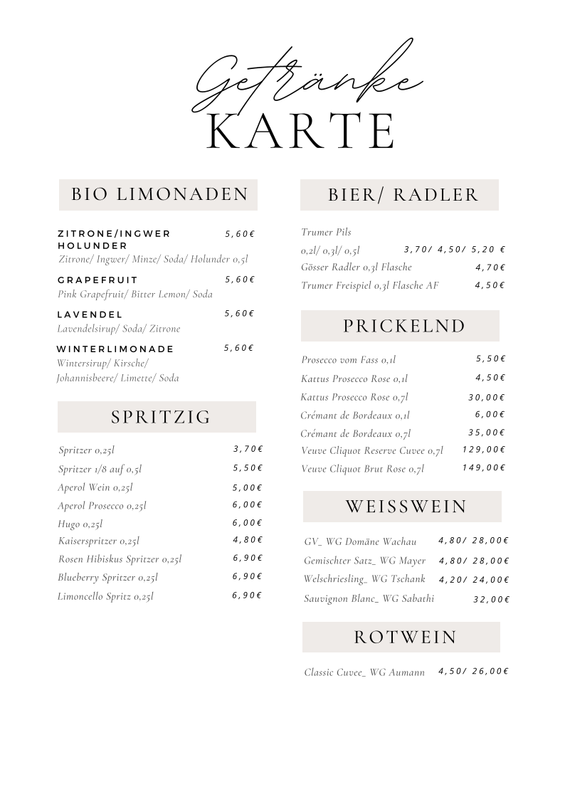 Speisekarte photo 4