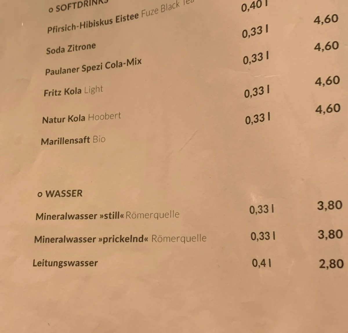 Speisekarte photo 8