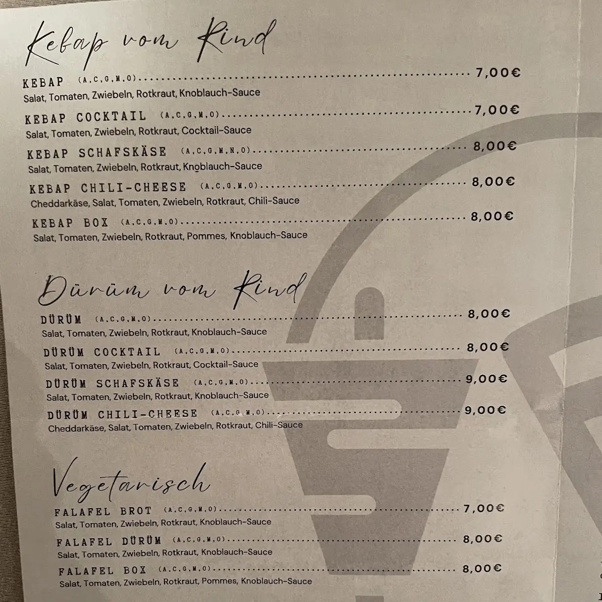 Speisekarte photo 9