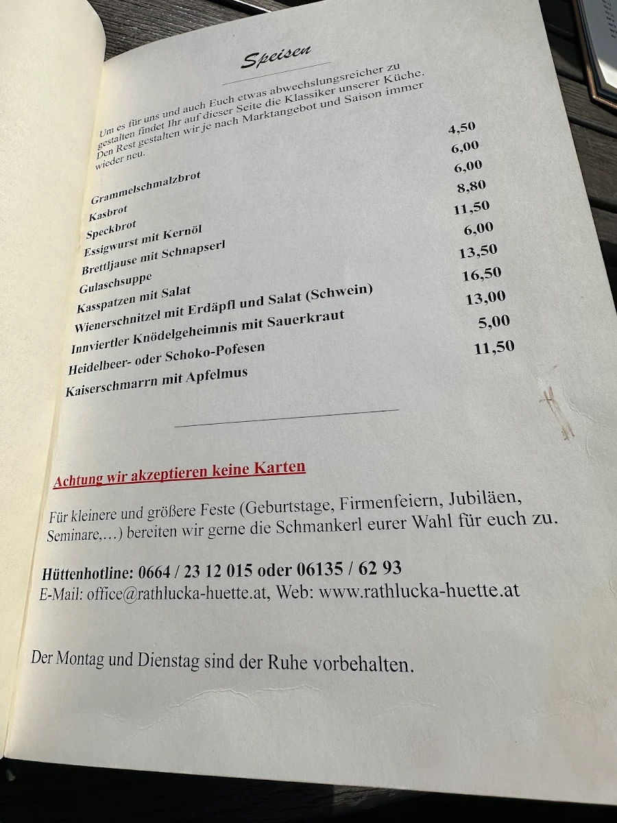 Speisekarte photo 3