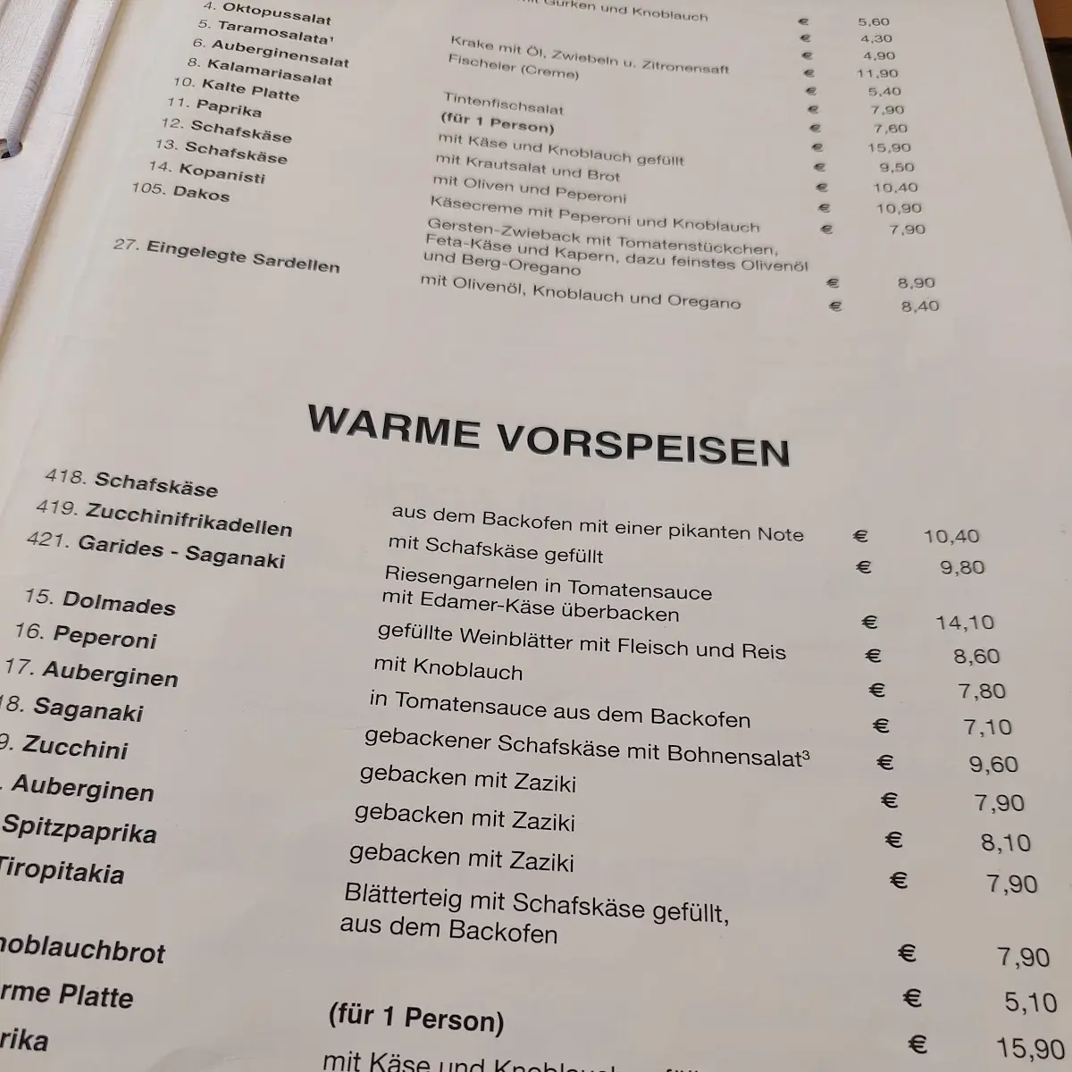 Speisekarte photo 8