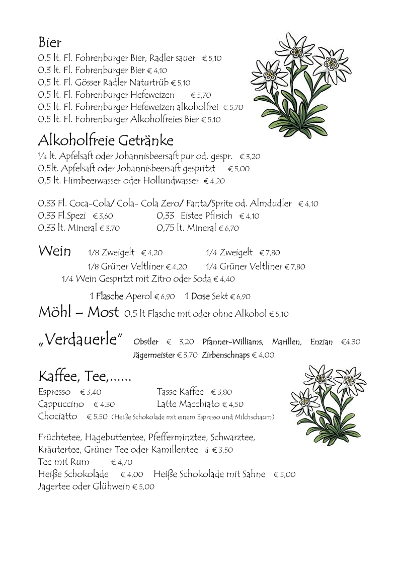 Speisekarte photo 1