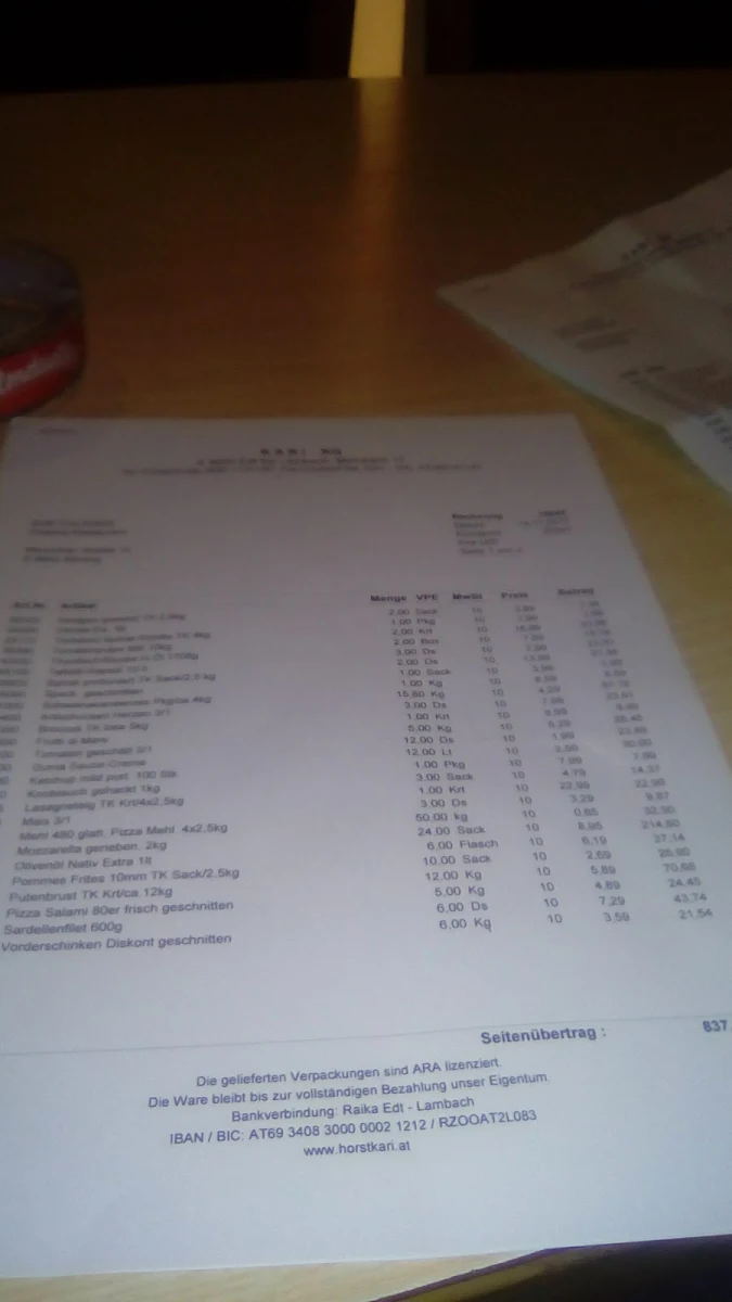 Speisekarte photo 1