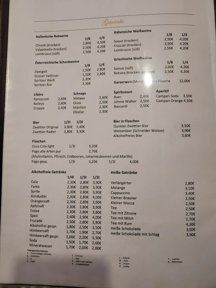 Speisekarte photo 1