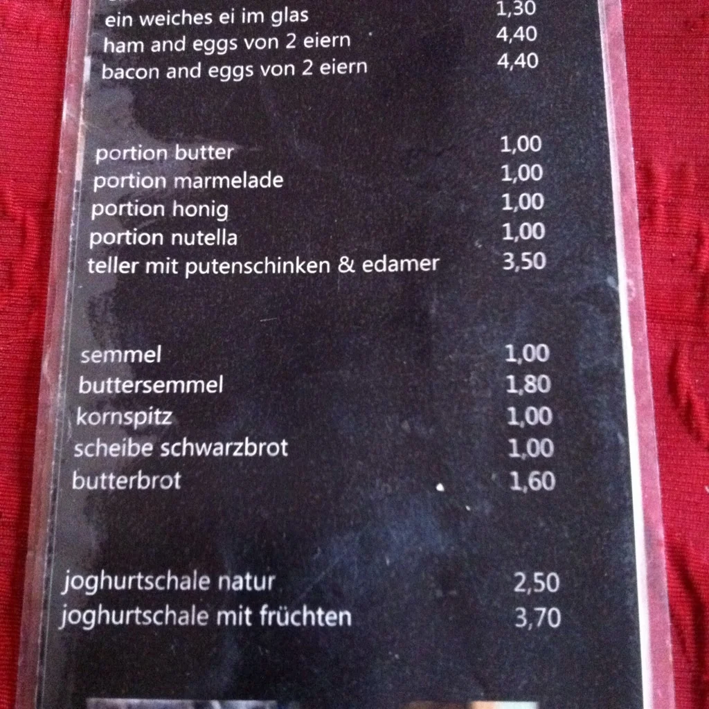 Speisekarte photo 5