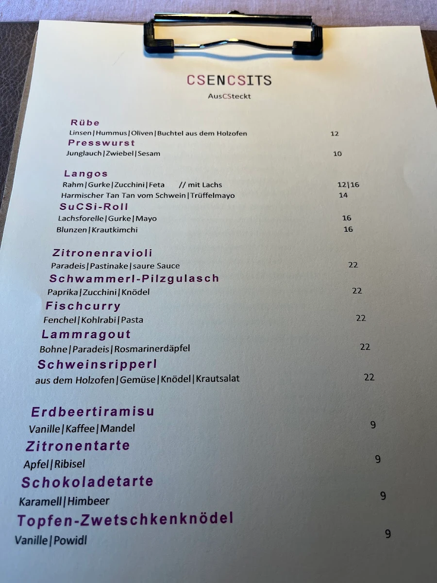 Speisekarte photo 5
