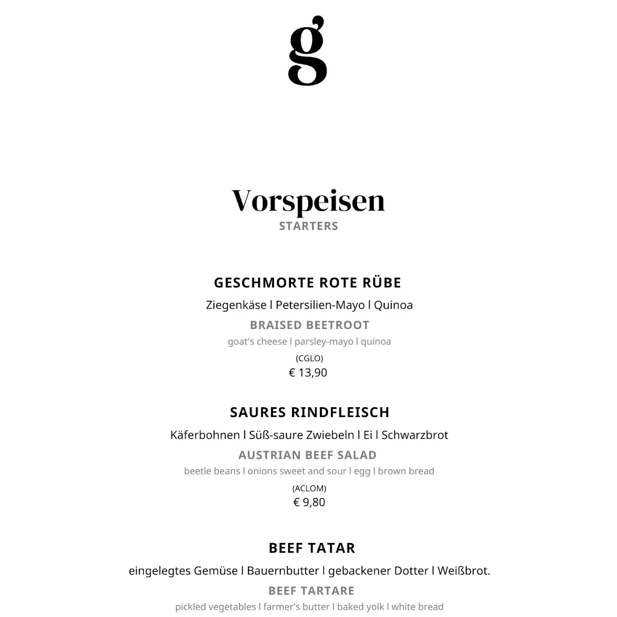 Speisekarte photo 6