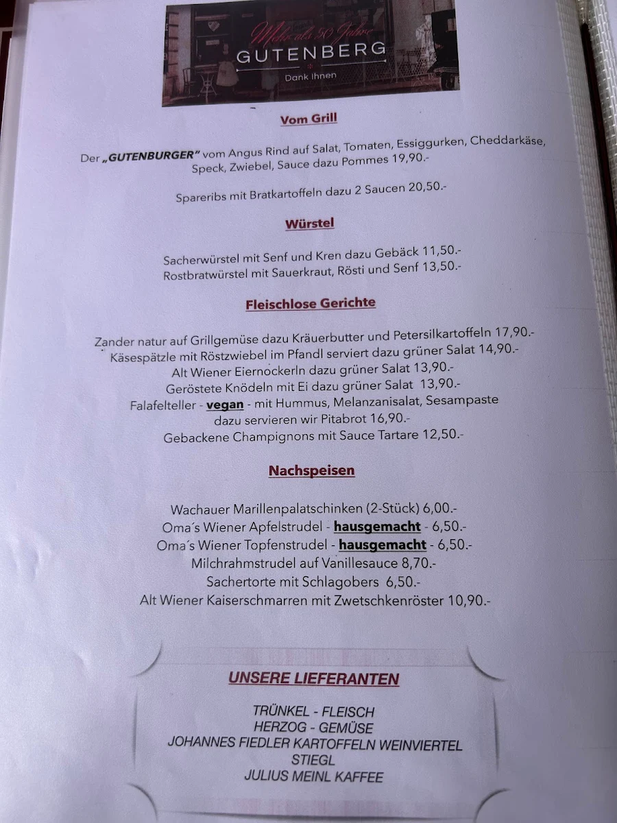 Speisekarte photo 2