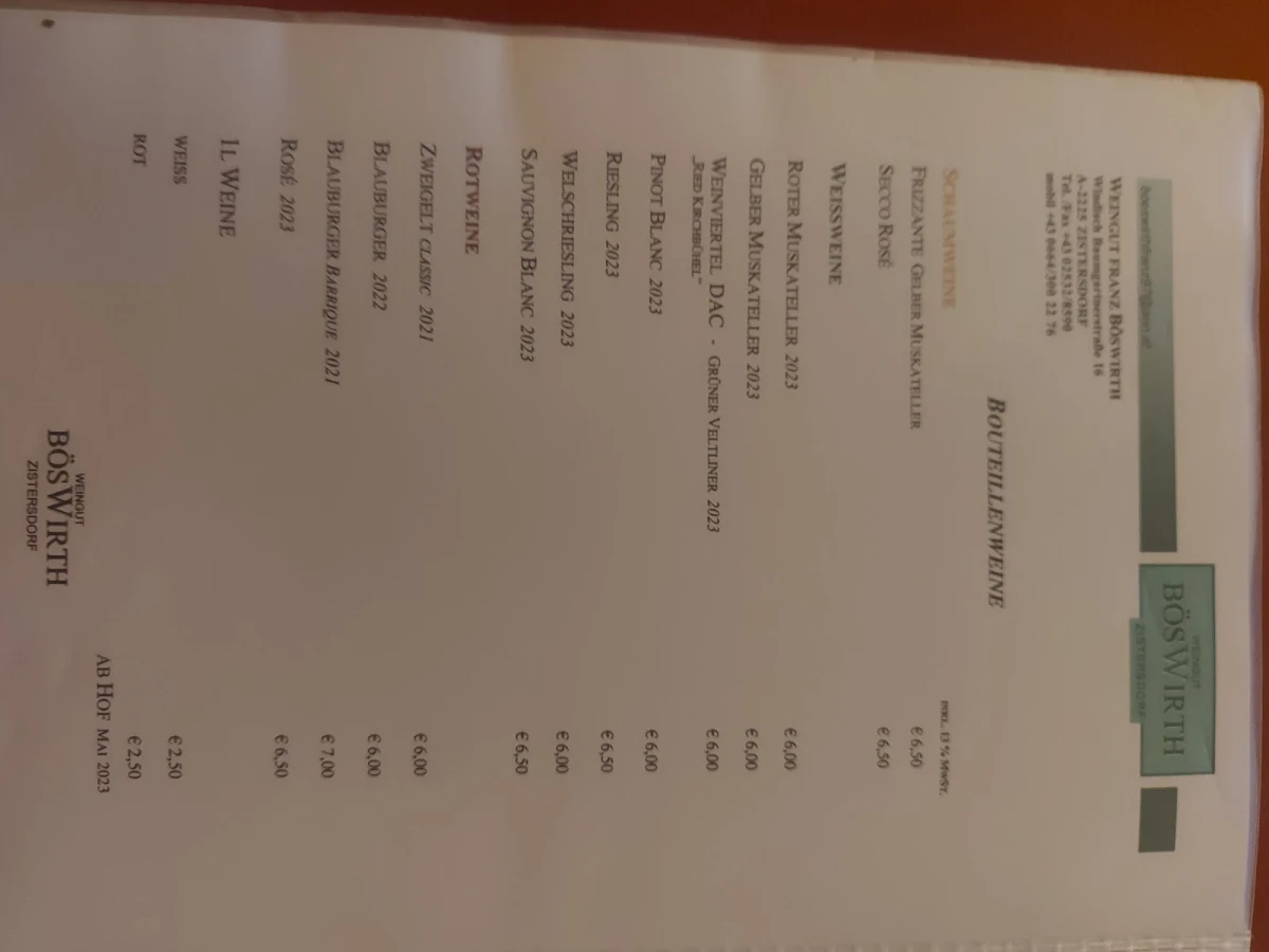 Speisekarte photo 5
