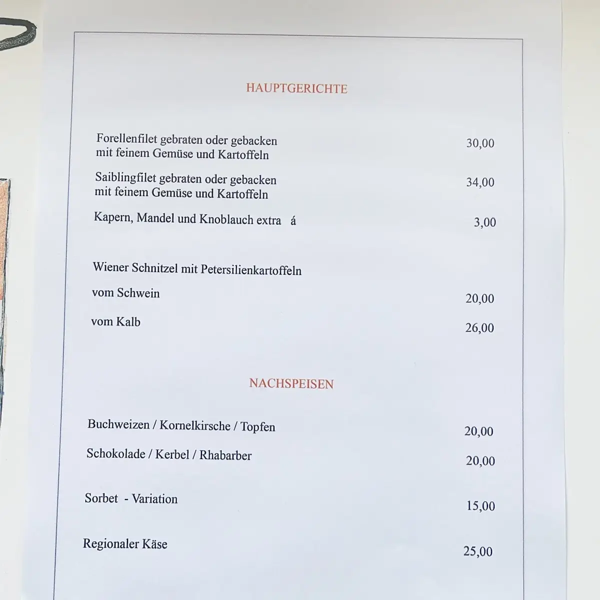 Speisekarte photo 3