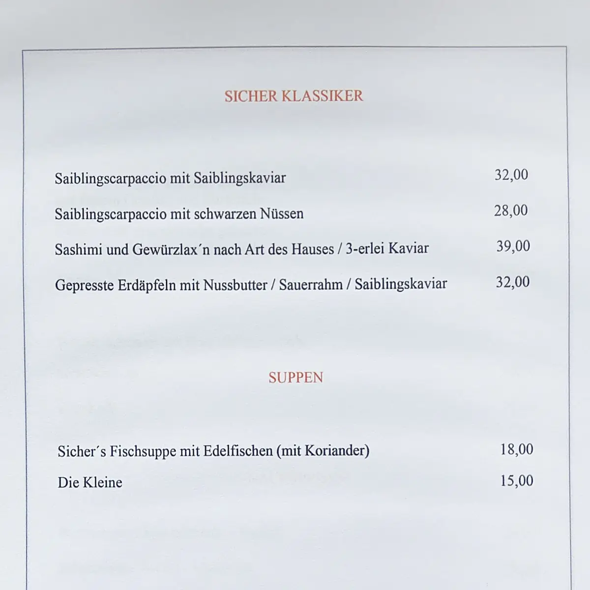 Speisekarte photo 5
